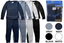 Boy's Thermal Pajama 2 Piece Set 100 Cotton Comfortable Warm Sizes S-XL New