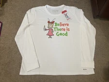 Life is Good The Grinch Cindy Lou White Crusher Tee L/S Crew Neck Women’s Sz XL