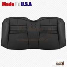 Rear Bench Bottom Perforated Leather Cover Black For 2001 2002 Ford Mustang Gt