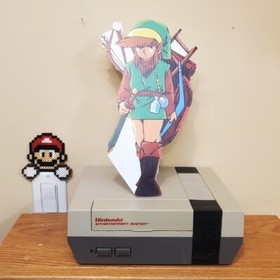 Link cutout stand up standee 1 foot tall ▲ Legend of Zelda ▲ Retro NES game room