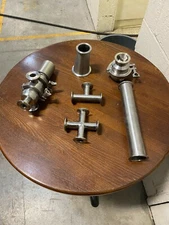 Sanitary Tri Clamp Spool 1", 8" Length