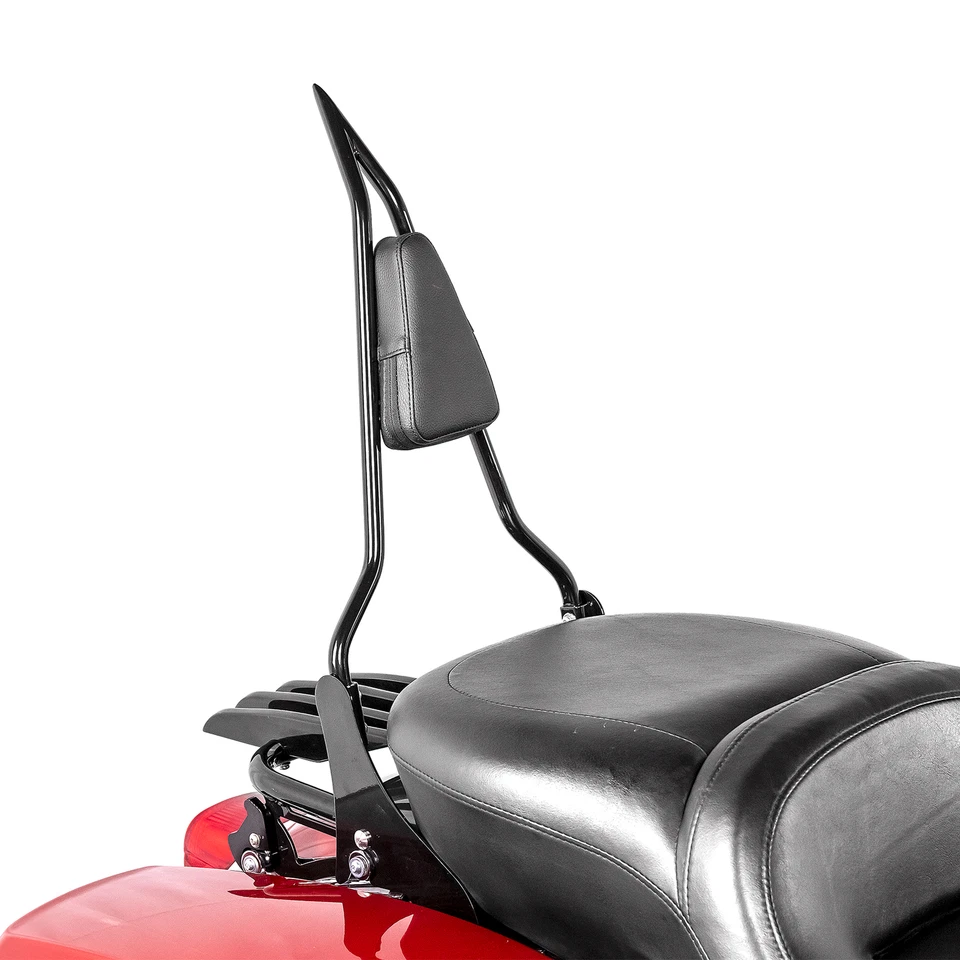 Mofun Respaldo Barra Sissy + Portaequipajes Stealth para Harley Touring Road Glide 09+ Foto 2 de 4