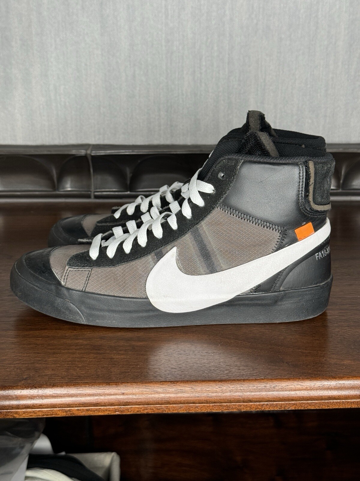 OFF WHITE X NIKE Nike X Off White Black The 10: Sneakers Blazer Mid "Grim Reaper" taglia 8 5