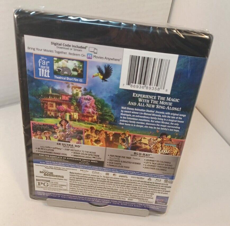 Encanto (4K UHD + Bluray + Digital) Brand NEW (Sealed)Shipping with