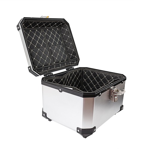 45L Motorcycle Rear Top Box Tail Carrier Luggage Toolcase Box with Security Lock - Picture 5 of 7