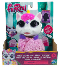 Airina Unicorn Habro FurReal Color-Change Interactive Feeding Toy Age 4 New