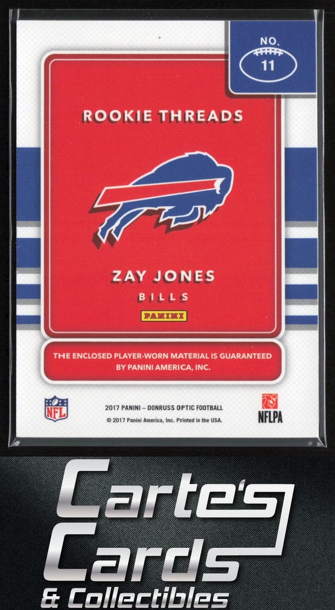 ゼイ・ジョーンズ [パッチカード] 2017 XR ZAY JONES Rookie Patch Auto #/49 SP 3 Color Triple