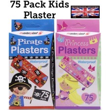 Kids Plasters Princess Pirates Unicorn Neon Waterproof Padded Flexible Plaster