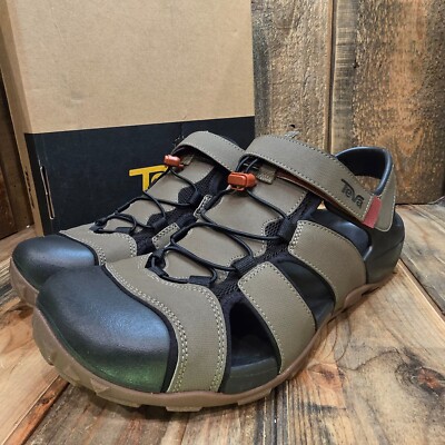 Teva Flintwood Closed Toe Water Hiking Outdoor Sandals Brown Mens Size 10 Teva Mens Flintwood Outdoors Slingbacks Gladiator Sandals  main image 2