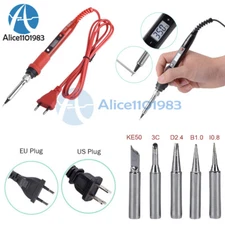 Electric Soldering Iron Gun Adjustable Temperature 80W Welding Set Tool Diy