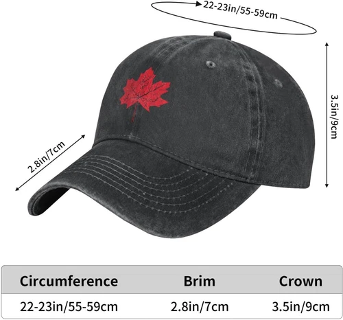 Customized Canadian Maple Leaf Baseball Cap Dad Hat Trucker Hat Adjustable Unise - Bild 21 von 24