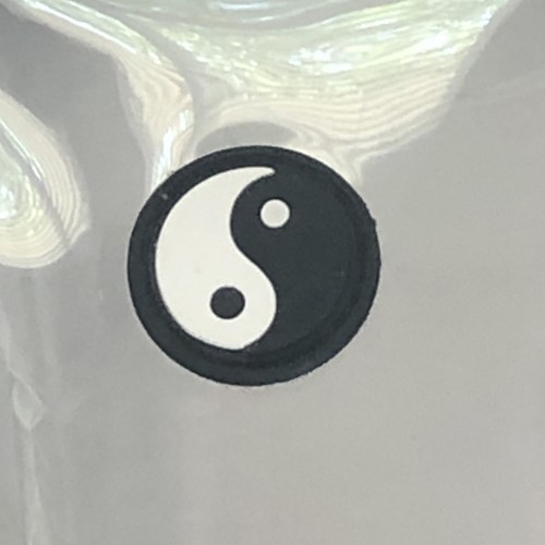 Clear Backpack Transparent See Thru School Security Heavy Duty Bookbag Yin Yang - Picture 12 of 23