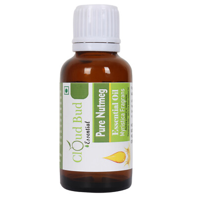Pure Nutmeg Essential Oil Myristica Fragrans Distilled Uncut For Skin For Hair