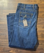 Society of One Jeans Size 44x30 Button Pockets Dark