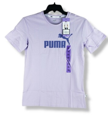 【PURPLE BRAND】★関税送料込★ Clouds T-Shirt PUMA Womens Boyfriend Logo Tee Shirt Short Sleeve Light