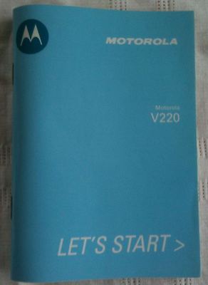 Motorola V220  Bedienungsanleitung siehe Abb.