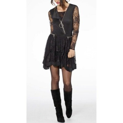 Robe Dentelle Noire LMV Modèle Sofia Taille 42 - Neuf Avec Petit Défaut