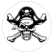 Pirate Skull Sticker Decal