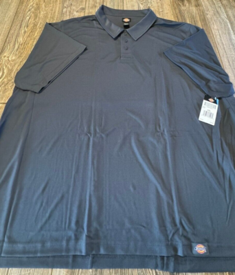 Brand New Mens Dickies Dark Gray Short Sleeve Performance Polo