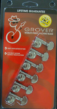 Grover 305C6 Mid-Size Rotomatics Tuning Machines, 6 In-Line, Chrome Finish
