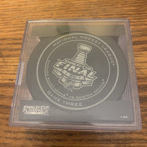 NHL 2013 Stanley Cup Final Game 3 Official Game Puck Cube Sealed New Blackhawks eBay
