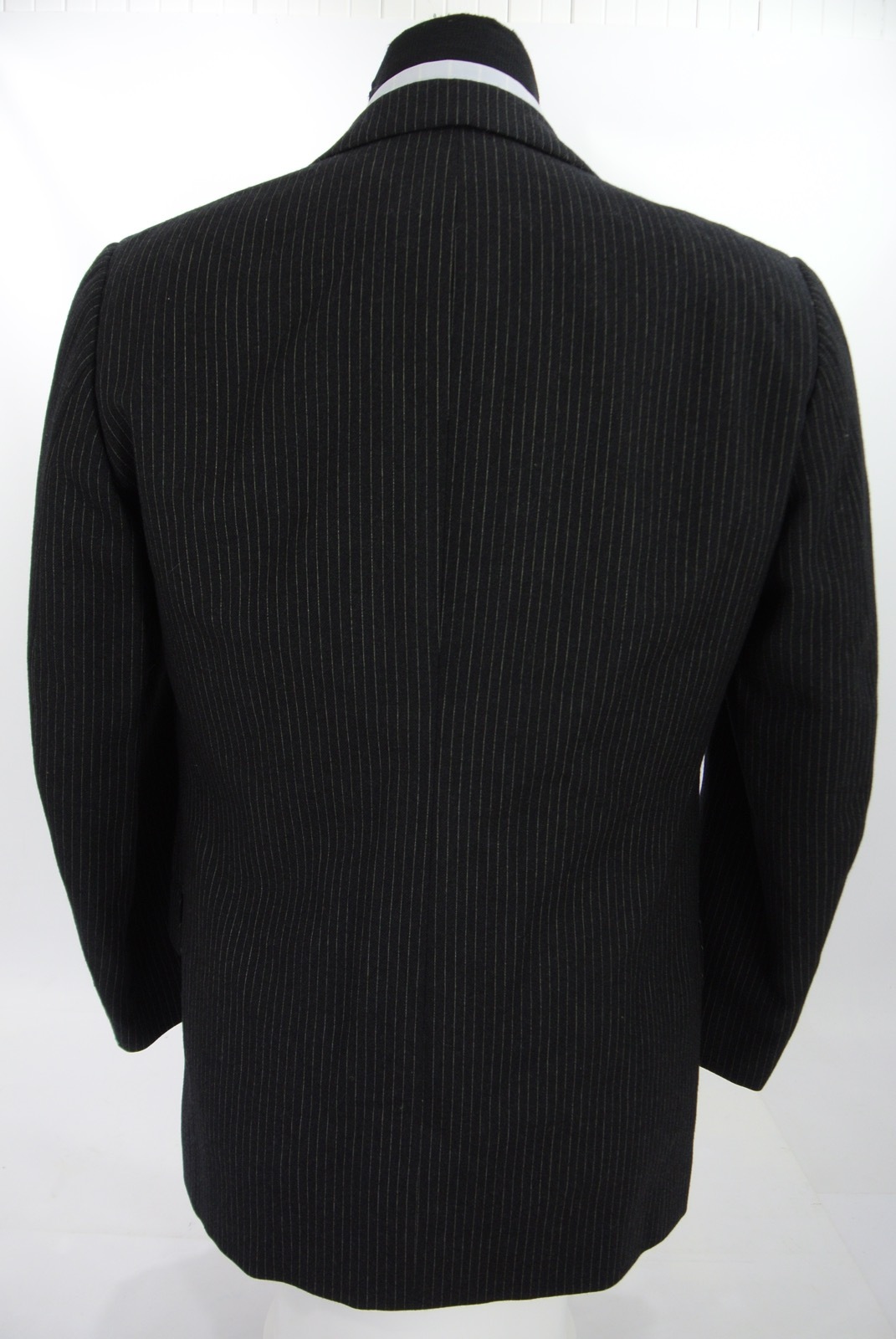 FILA Giacca tuta Strickland Sons Savile Row su misura 3 Btn cappotto sportivo grigio a righe 40 R