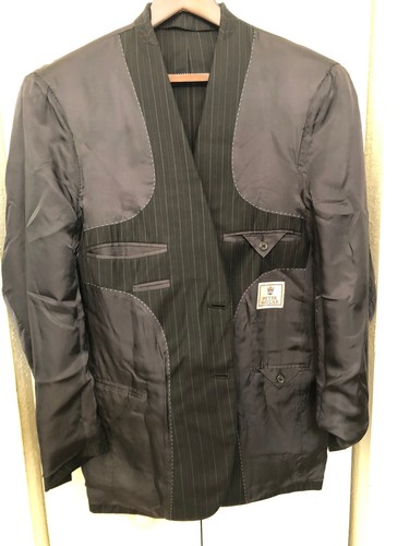 Peter Millar Flynn Navy Blue Pinstripe Suit 40R x 36 Ticket Pocket Gorgeous $895 - Picture 7 of 16