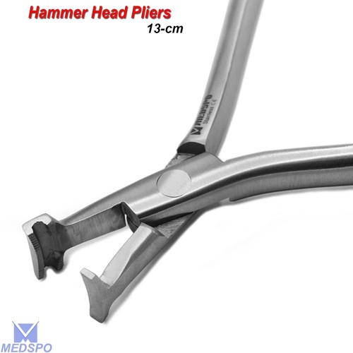 Dental Slim Hammer Head Pliers NITI Cinch Back Wire Forming Plier Lab instrument - Picture 3 of 5