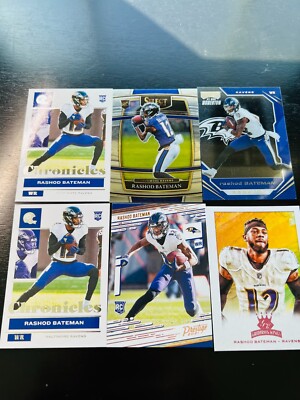 RASHOD BATEMAN 6 CARD ROOKIES SELECT CHRONICLES BALTIMORE RAVENS