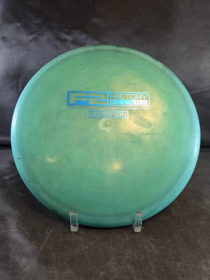 CE Champion F2 Shark 180g PFN PAT#'s Ontario Mold Innova Disc Golf Rare OOP - Image 2 of 4