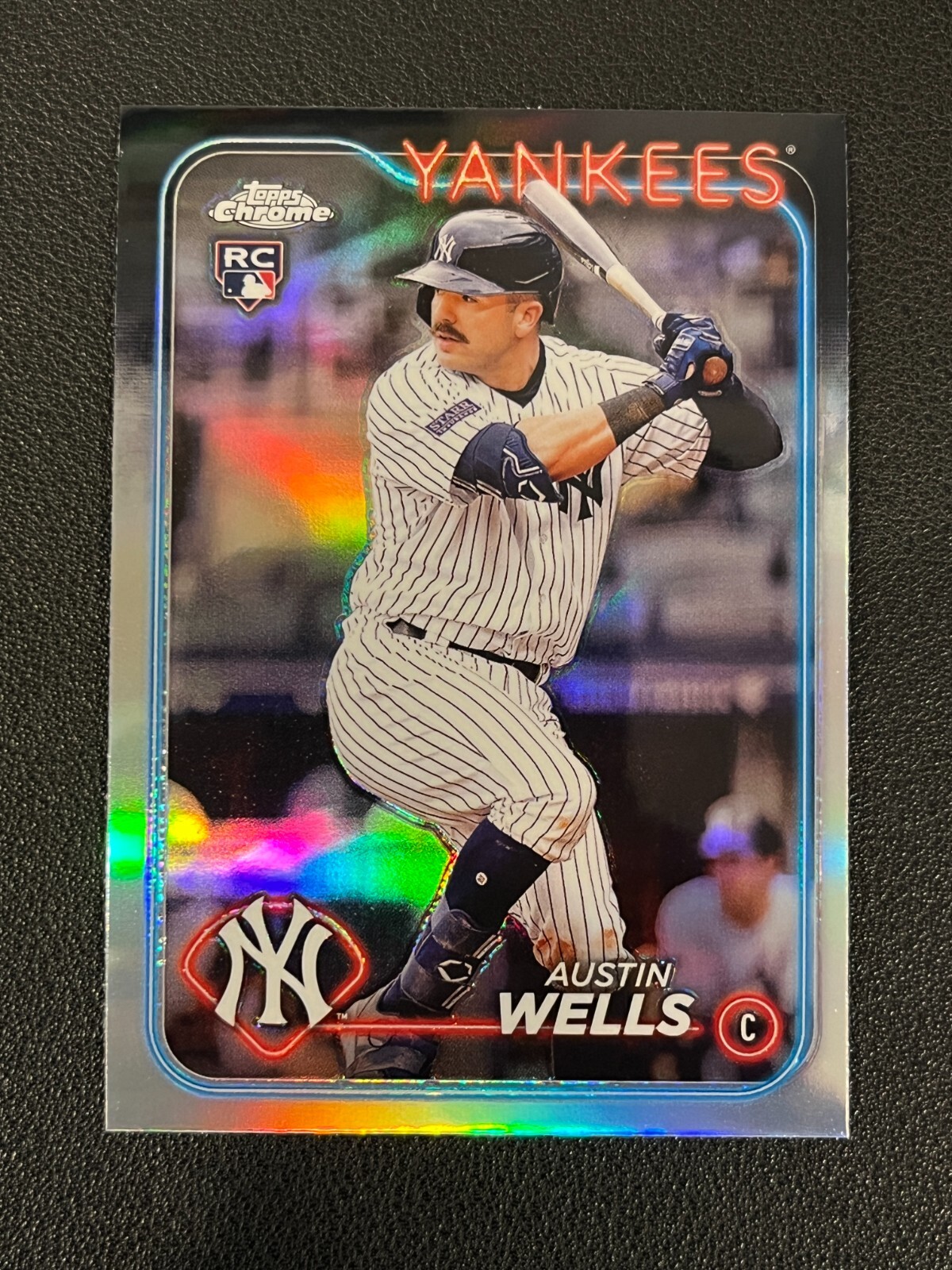 Austin Wells 2024 Topps Chrome Rookie Refractor Yankees 281 QTY