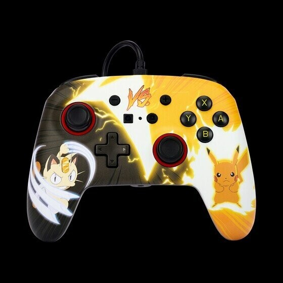 Manette Switch Pokémon filaire avec prise audio et boutons programmables