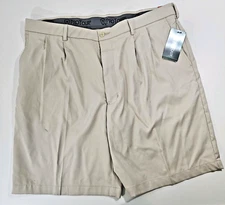 Pro Tour Mens Motionplay 360 Golf Shorts Beige Stretch Moisture Wicking 36