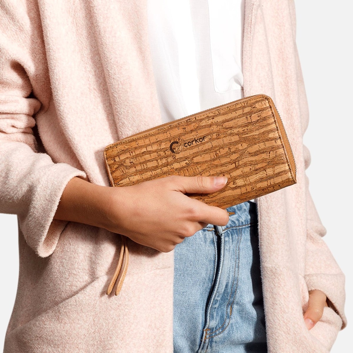 ZMREN Porte Cartes Femme En Cuir Avec Blocage RFID - Portefeuille Compact Avec Espèces Et Cartes