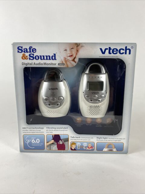 VTech DM221 Safe Sound Digital Audio Baby Monitor & Parent Unit Set - Tested