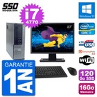 PC DELL 7020 SFF Bildschirm 27 " Intel i7-4770 RAM 16Go SSD 120Go Windows 10