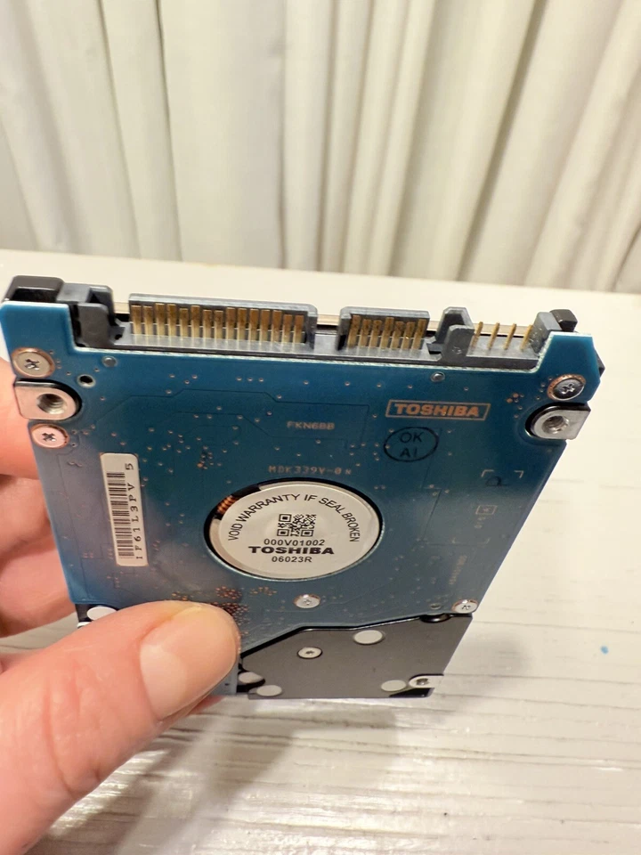 Toshiba 80GB MK8032GSX  (HDD2D32 B ZK01 T) Laptop HardDrive WIPED & TESTED! M3 - Image 3 of 4
