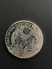 2018 Britain 2 Pounds Lunar Calendar Year of the Dog 1 Oz .999 Pure Silver coin 89.70 per troy oz