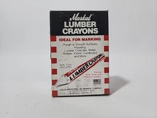 Markal #500 Lumber Crayon, Large Tip, Black, Clay, 12 Pk