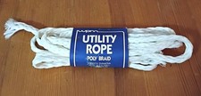 20 Ft 3/8" UTILITY ROPE POLY BRAID Nylon Strong Polyester Cord Clothesline Flag