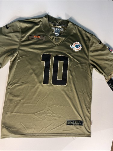Tyreek Hill Nike Miami Dolphins Salute to Service Jersey 2023 Sz XL NWT
