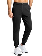 Men's Golf Joggers Stretch Slim Fit Athletic 3-Pocket Belt Loop Pants
