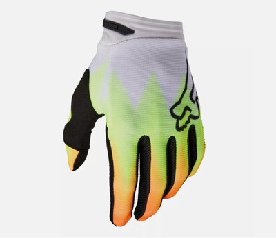 FOX RACING Youth 180 Statk Glove Red/Yellow SIZE SMALL 30474-080-YS SMALL