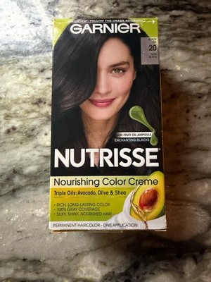 Garnier Nutrisse Ultra Creme Hair Color - #20 Soft Black / Black Tea