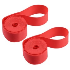 26" Vélo Roue Bande Jante Bande Doublure Interne Tube Bande PVC Rouge Paire