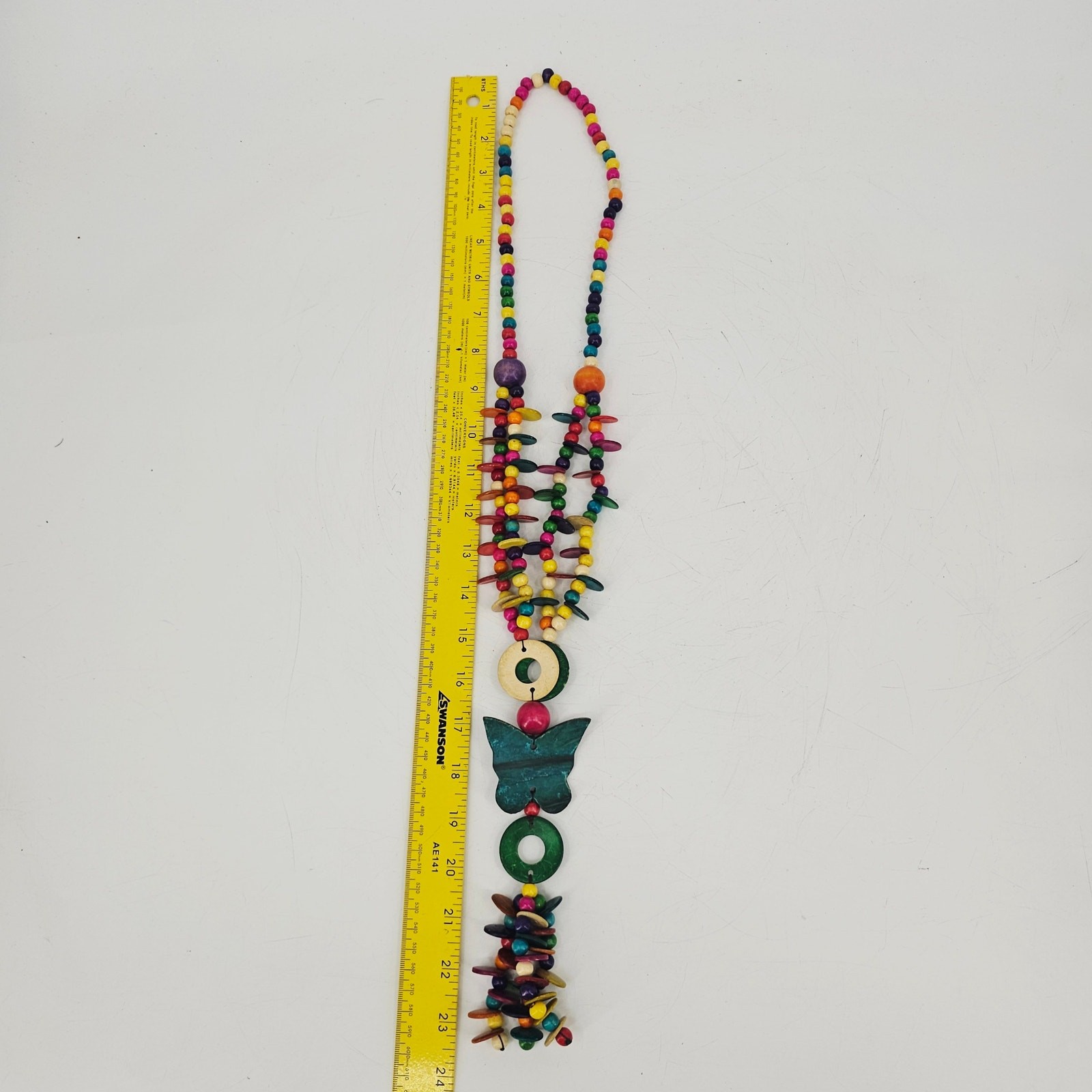 Vintage Coconut Shell Beaded Statement Necklace B… - image 6