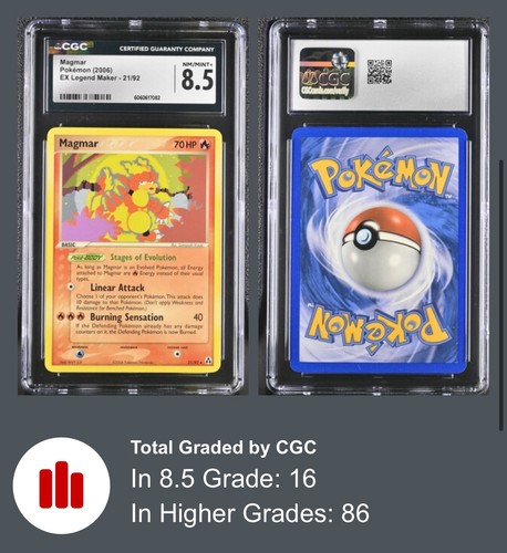 Magmar graded CGC 8.5 for sale on eBay