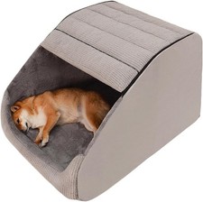 Extra Large Indoor Dog Bed House Plush Memory Foam Cozy Cave