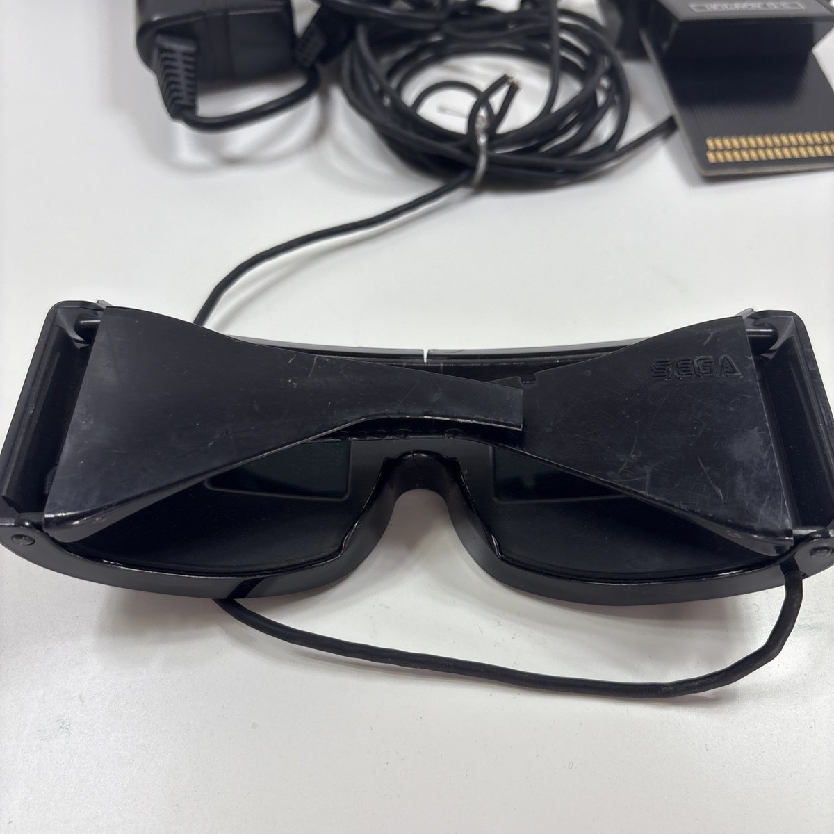 Sega 3D Glasses Sega Master System with Adapter Untested Light
