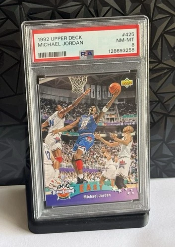 UPPER DECK 1992-93 Michael Jordan #425 All-Star NBA PSA 8 Basketball Card